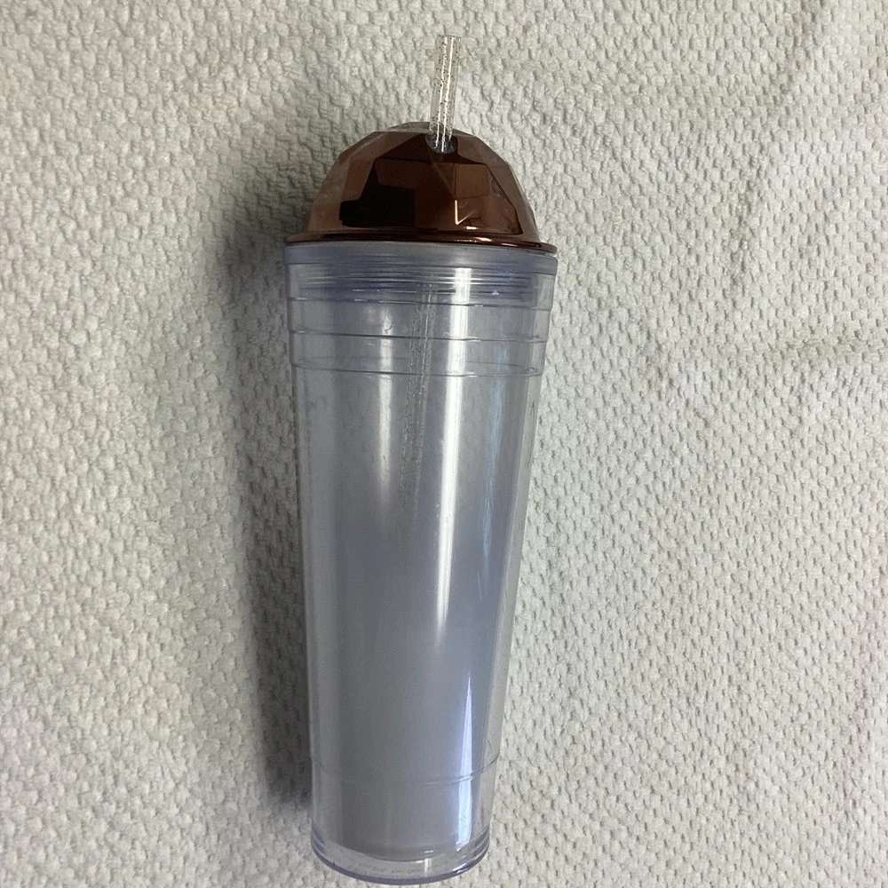 Starbucks Venti  Frosted Copper Dome Tumbler 24 oz Double Wall‎ VGUC